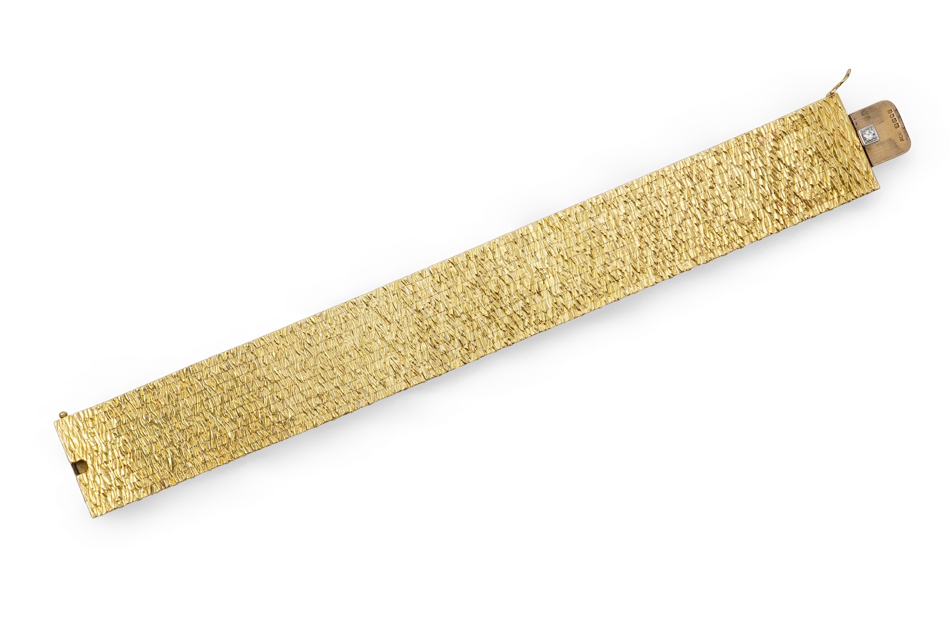An 18ct gold and diamond bracelet, circa 1961